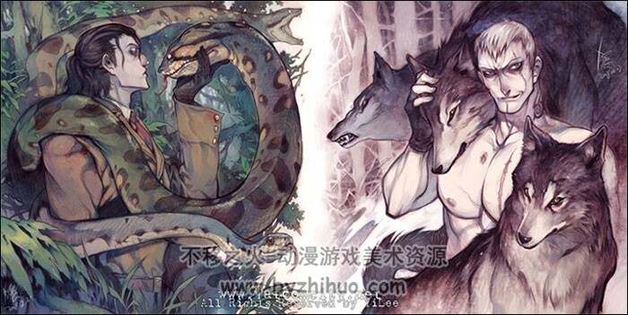 韩国女画师 본명이슬YILEE 绚丽色彩CG插画作品 856P