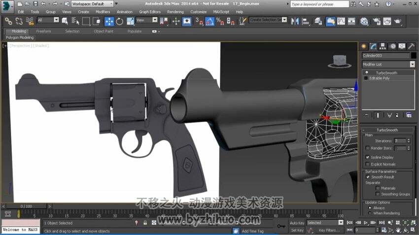3dmax制作次世代手枪模型视频教程 Creating Next-Gen Game Weapons