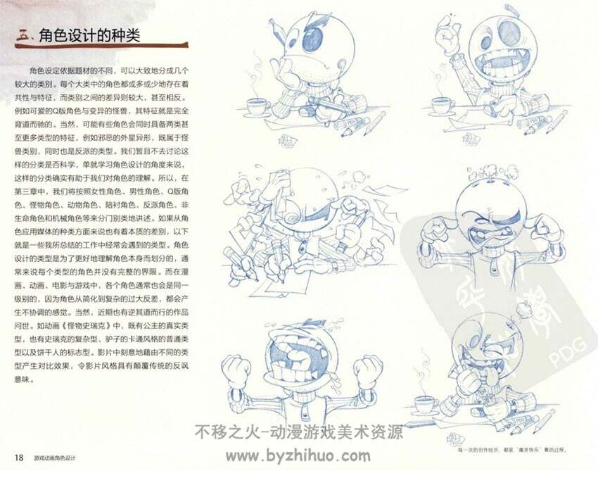 游戏动画角色设计苏：海涛角色设计教程 PDF下载