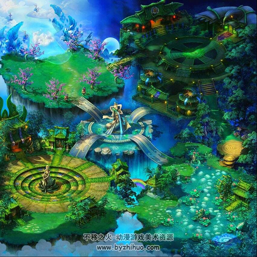 【古剑奇侠】游戏场景 2.5D地图 14P