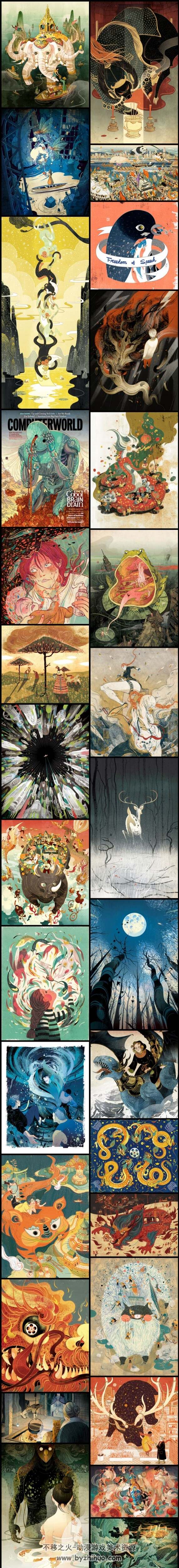 Victo Ngai 倪傳婧插画集 创意CG插图 369P