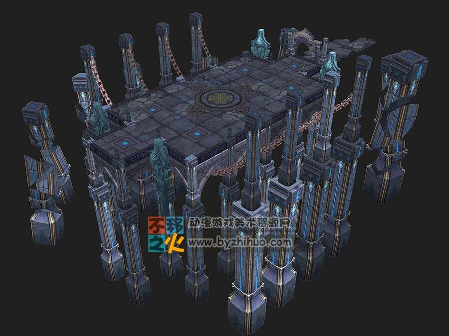 游戏活动场景 地狱 3dmax模型