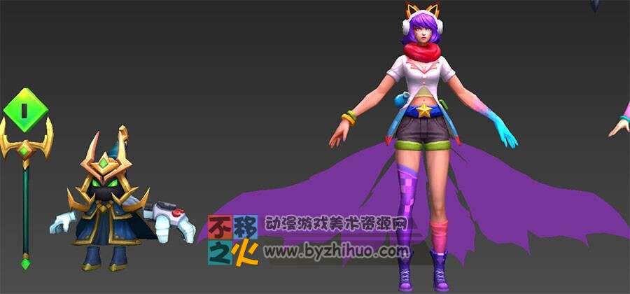 英雄联盟LOL 电玩系列皮肤9个英雄 3D模型