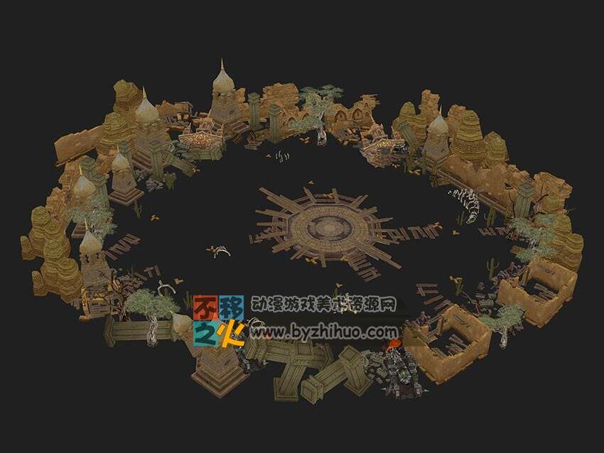 土城 3D游戏场景模型