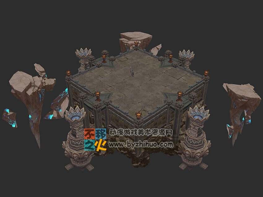 新手村场景 3D模型