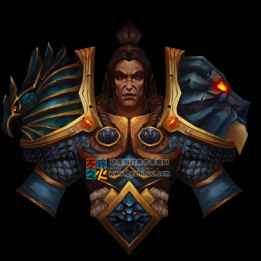 魔兽世界 瓦里安乌瑞恩 瓦王 3dmax模型