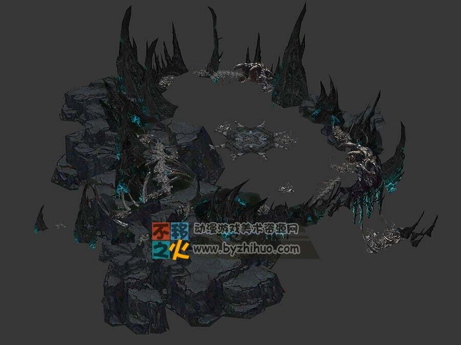 玄武 精美手游场景模型