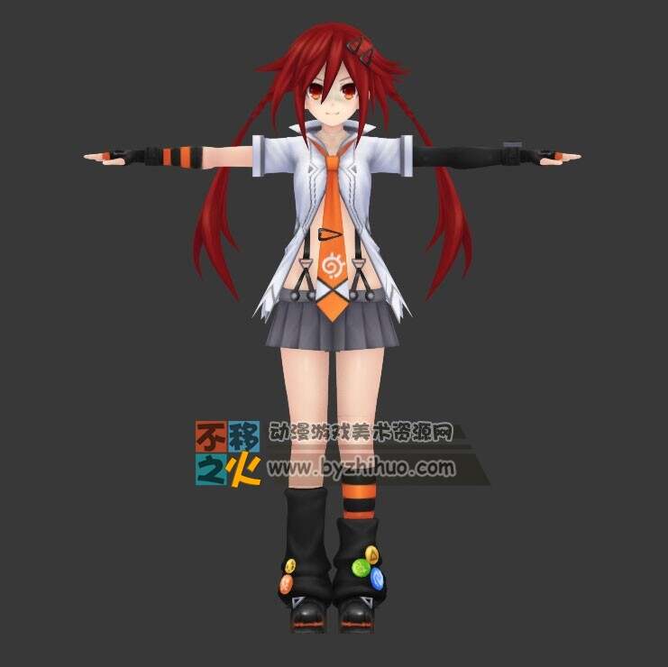 Uzume Tennouboshi 红发少女3D模型