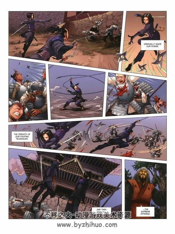 《 Shadow of the Shinobi》法漫大厂Glenat日本忍者风漫画 共2集