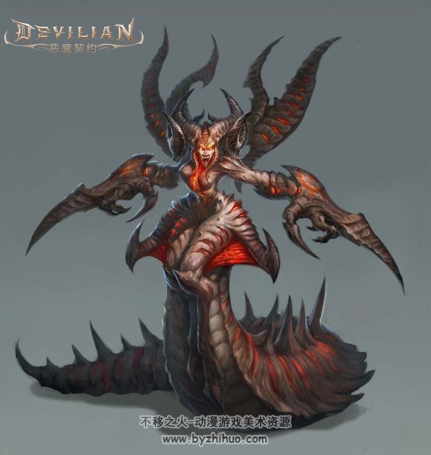 【Devilian】恶魔契约 高清壁纸/角色原画 39P