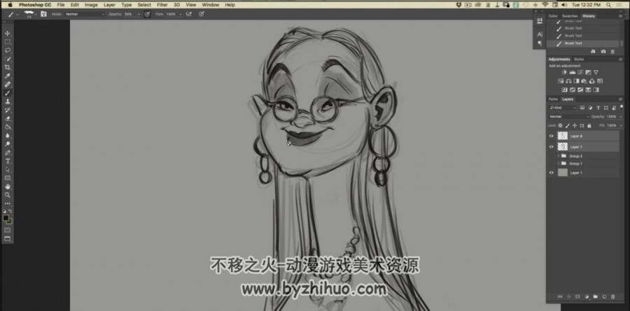 世界顶级动画大师ARON BLAISE 角色形象设计视频教程 绘画实例
