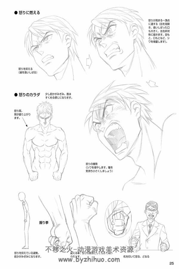 林晃 キャラの気持ちの描き方 漫画角色表情/感情绘画教程