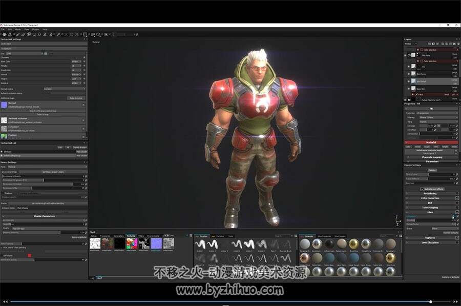 AAA级别 科幻风格游戏角色 Zbrush完整制作案例视频教程
