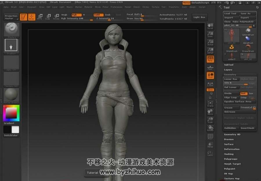 精通ZBrush 3.5视频教程Gnomon Master Classes 2