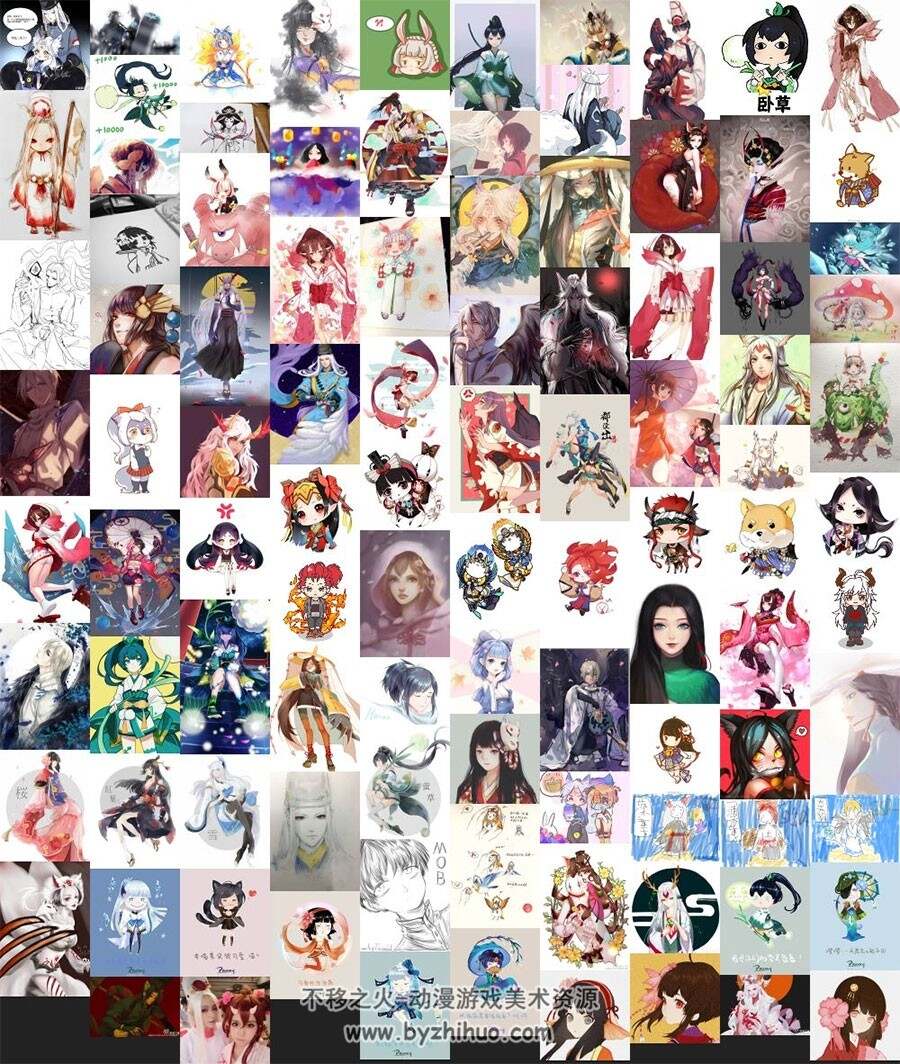 阴阳师 游戏同人插画图集 1700P