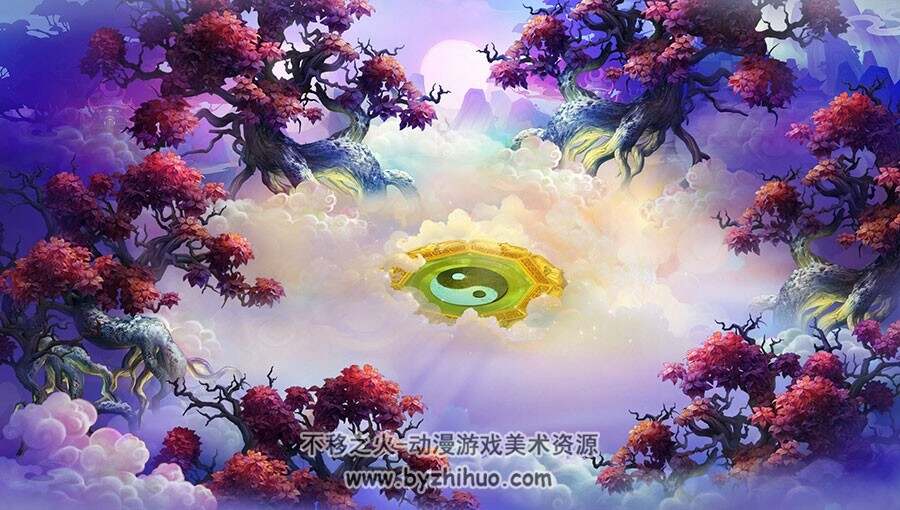 【六界】Q版神话传说风格 游戏地图 7P