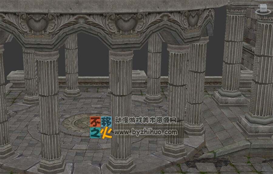 古希腊风格 游戏场景模型