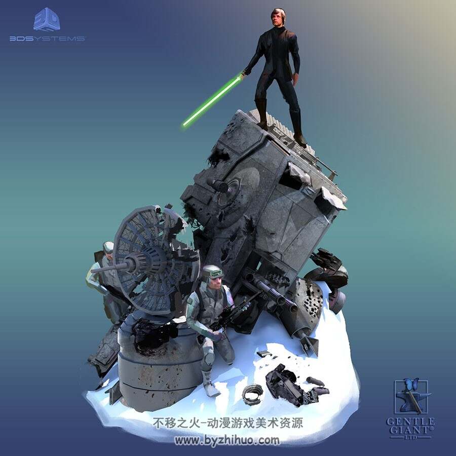 Star Wars 星球大战4：新希望 CG渲染图集 58P