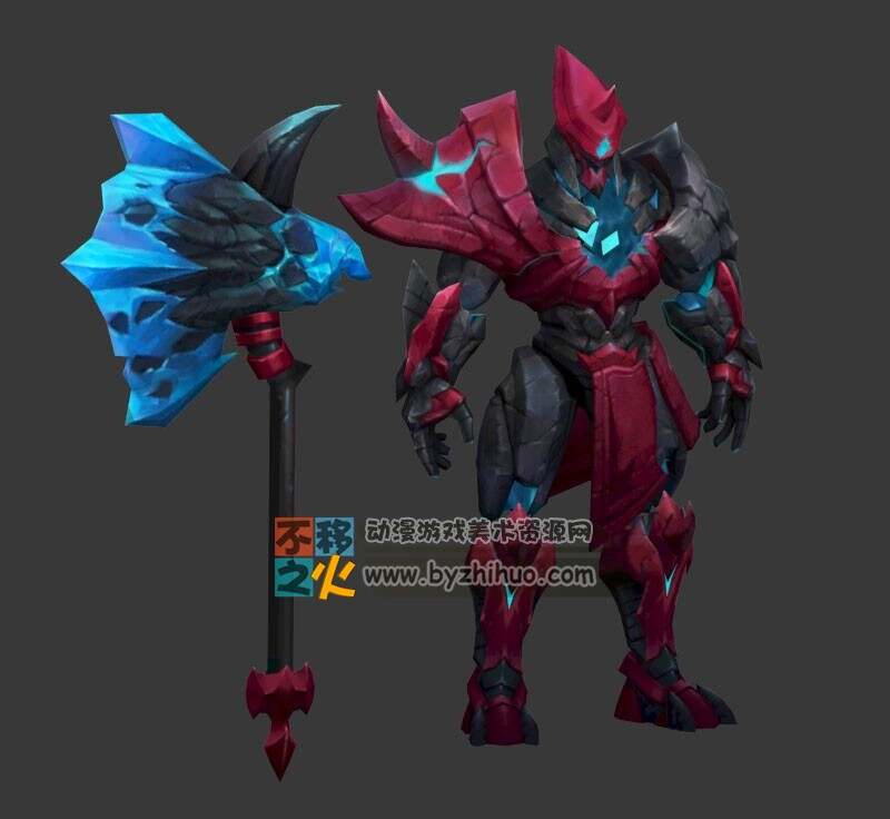 王者荣耀 台服版 夏侯惇 [不朽者]阿杜恩 3D模型