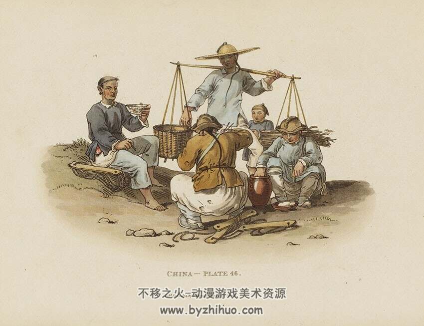 中国清朝时期 人的服饰和习俗举止图鉴
