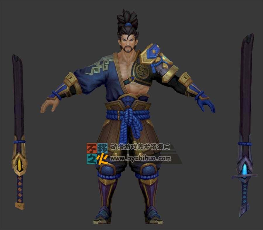 王者荣耀 宫本武藏[剑圣] 新版模型