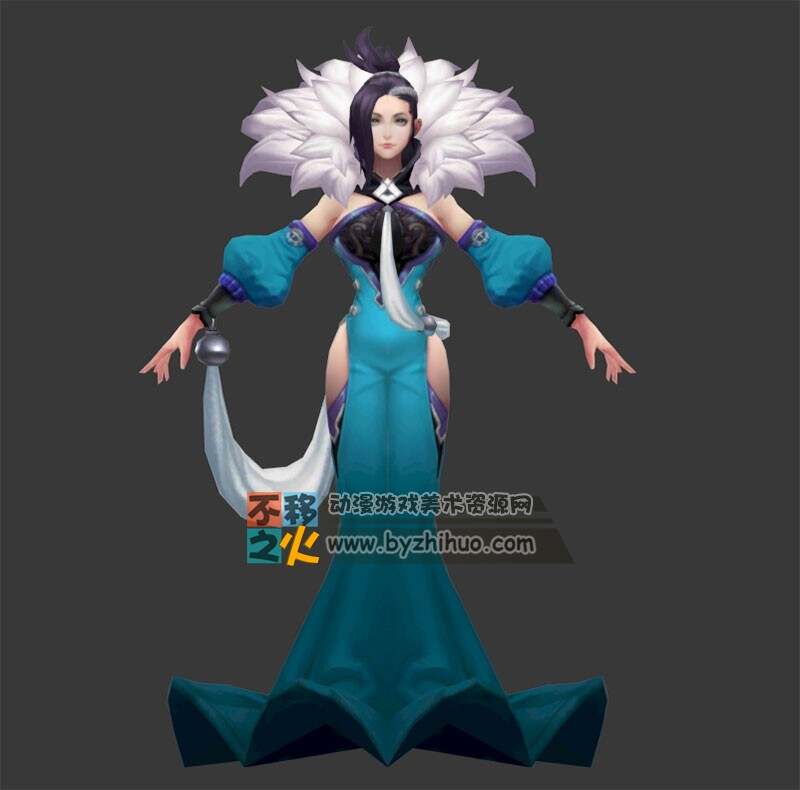 王者荣耀 甄姬[洛神降临] 3D模型