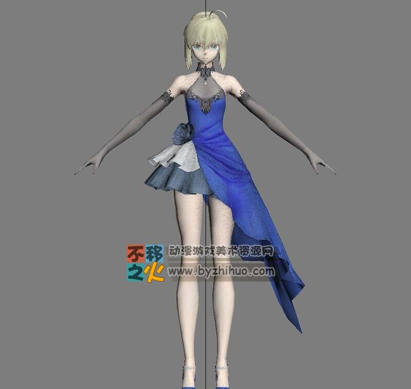 Fate EXTELLA  16个角色 3D模型