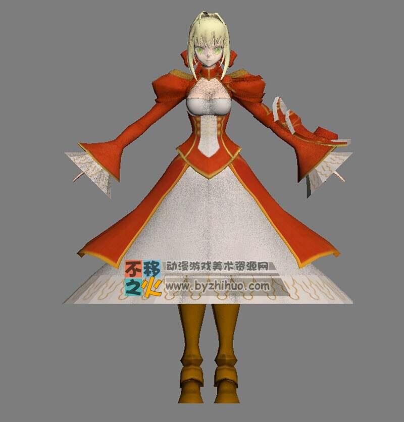 Fate EXTELLA  16个角色 3D模型