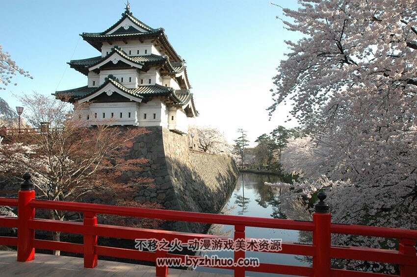 日本古建筑 日本名城 城池风景图片 856P