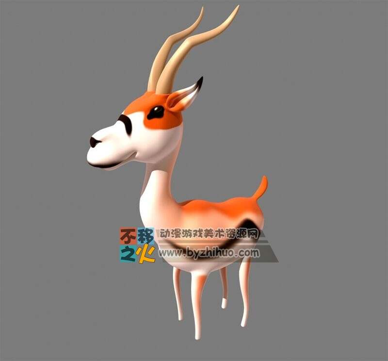 Gazelle 可爱小羚羊模型