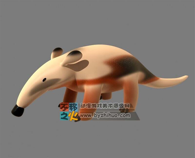 Anteater 卡通食蚁兽模型