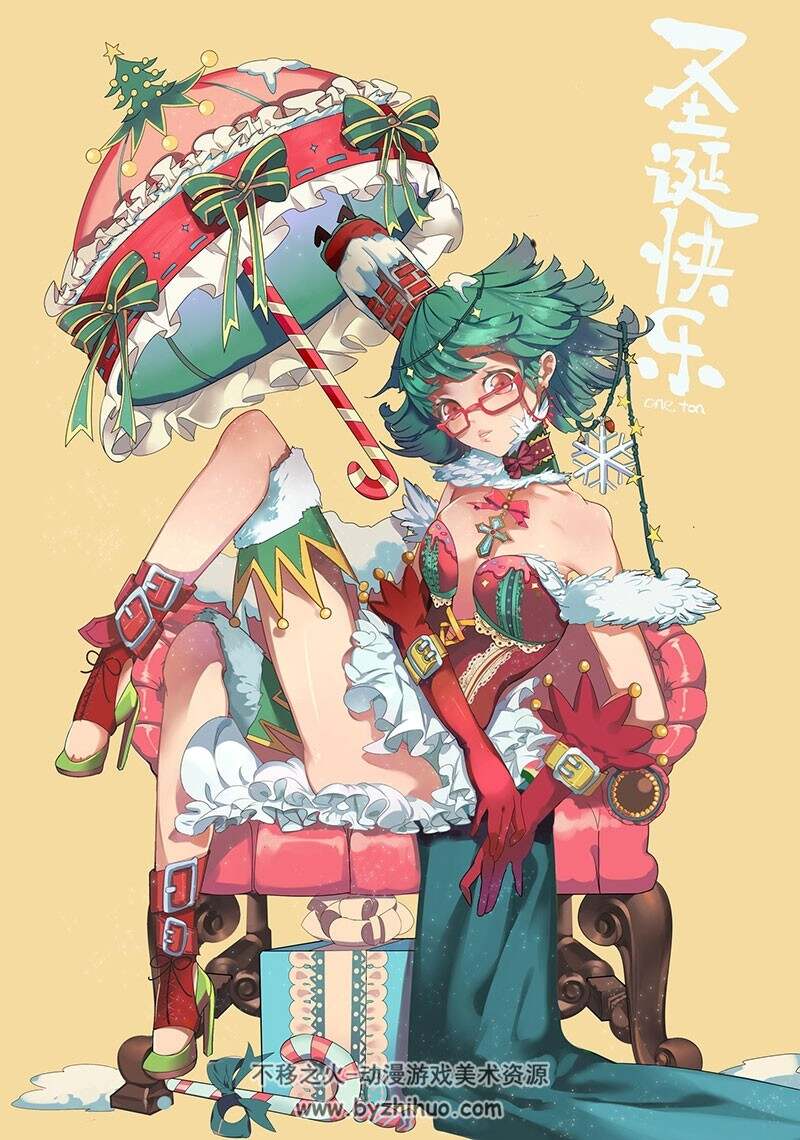 圣诞节相关插画贺图设计等 关于圣诞的素材 6328P