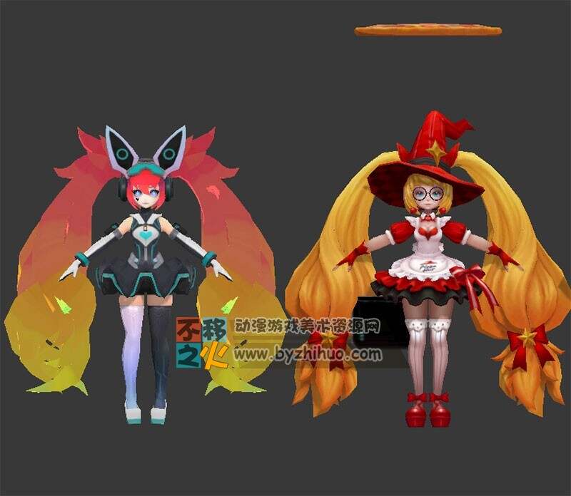 王者荣耀 安其拉 [心灵骇客][魔法小厨娘] 3D模型