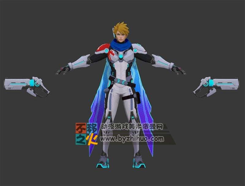 王者荣耀 马可波罗[远游之枪][激情绿茵][逐梦之星] 3D模型