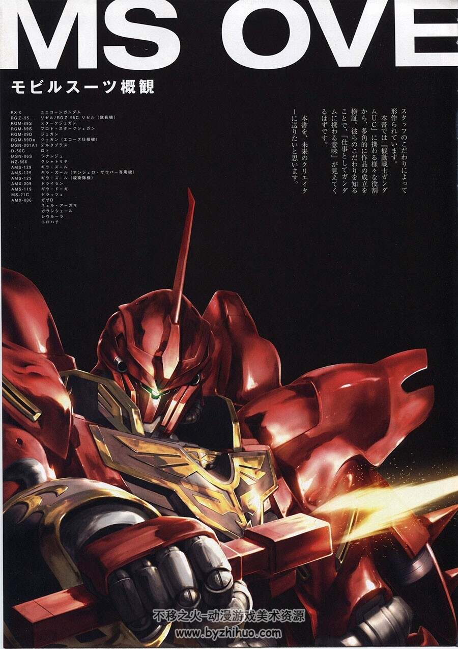 机动战士高达独角兽系统与世界ep1-3 原画设定集