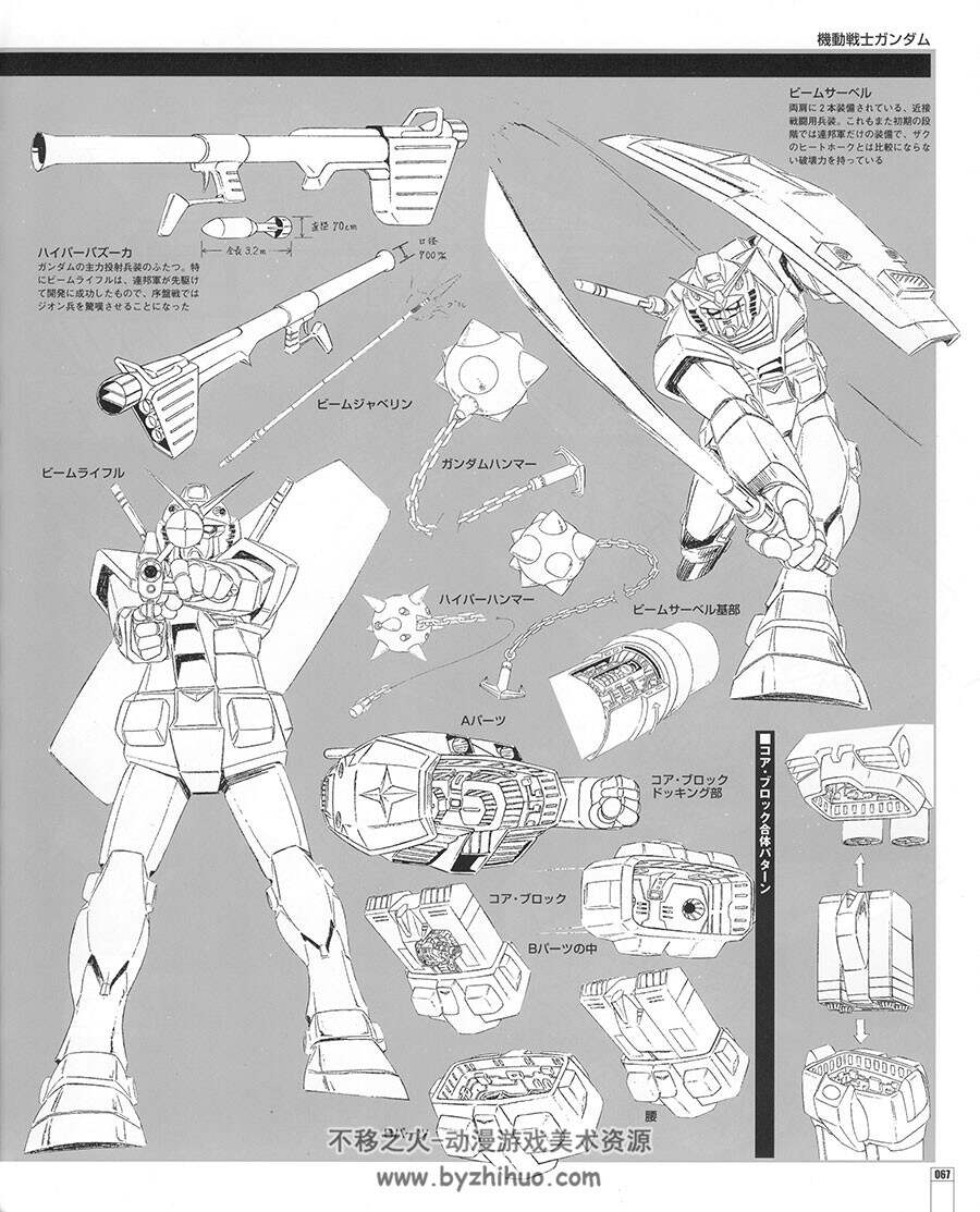 Gundam Episode Guides 0079-0083 机动战士高达线稿设定集