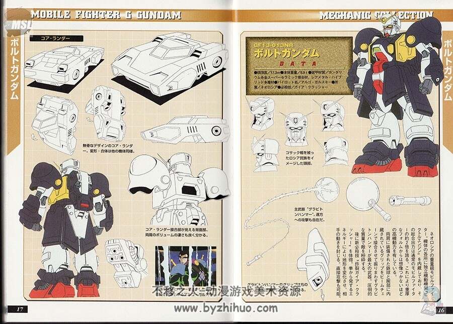 机动武闘伝 Gガンダム GUNDAM 高达武斗传G 原画设定集
