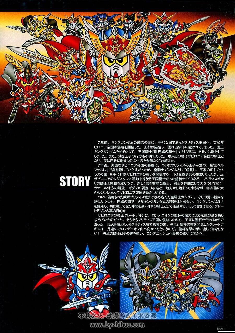 SD高达外传 骑士物语大全集 Gundam 角色设定原画集