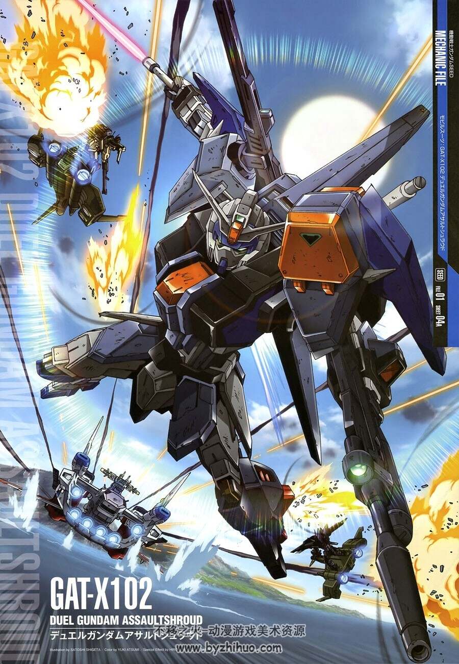 Gundam 机动战士高达Mechanic File 海报原画集