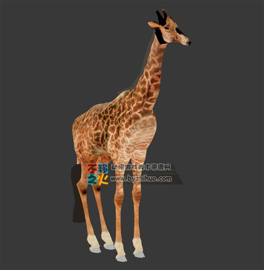 Giraffe 长颈鹿3D模型  格式3DS