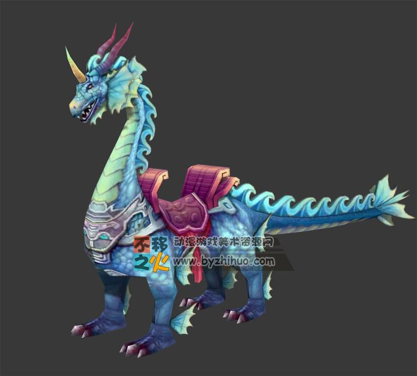 坐骑 碧水金睛兽 3D模型
