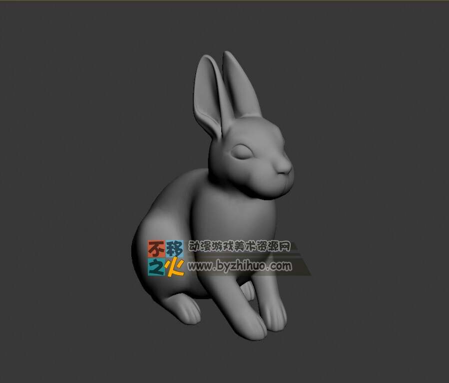 一只可爱的兔子 Max模型