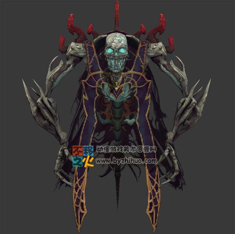 魔鬼 恶魔骷髅模型