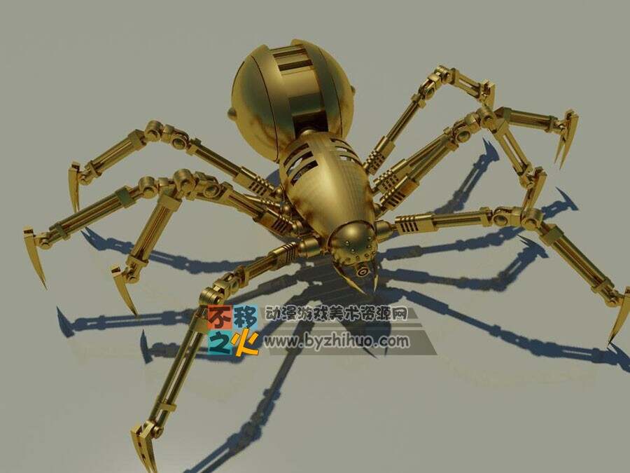 机械蜘蛛 Max模型 高模