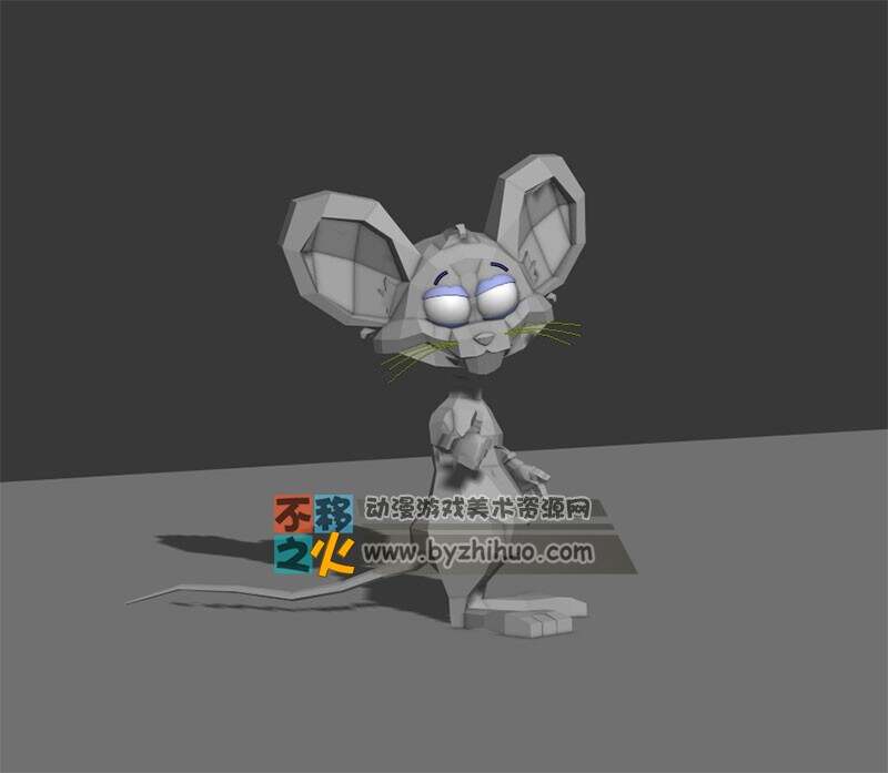 含骨骼的老鼠 Max模型