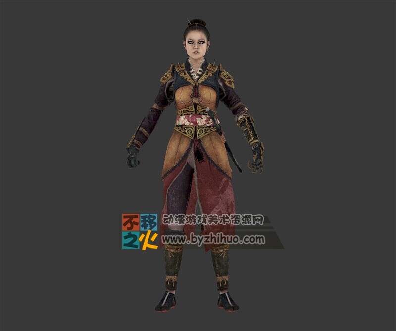 古代 女 士兵模型