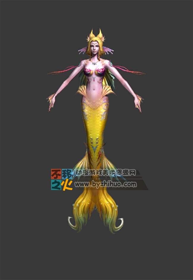 Mermaid 人鱼Max模型