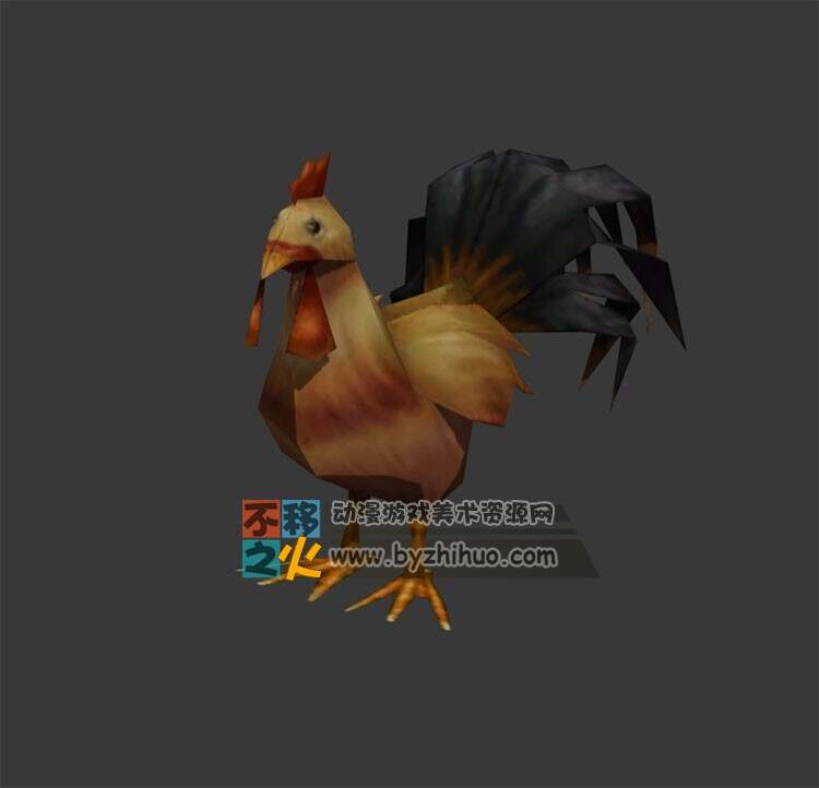chicken 两只鸡 Max模型