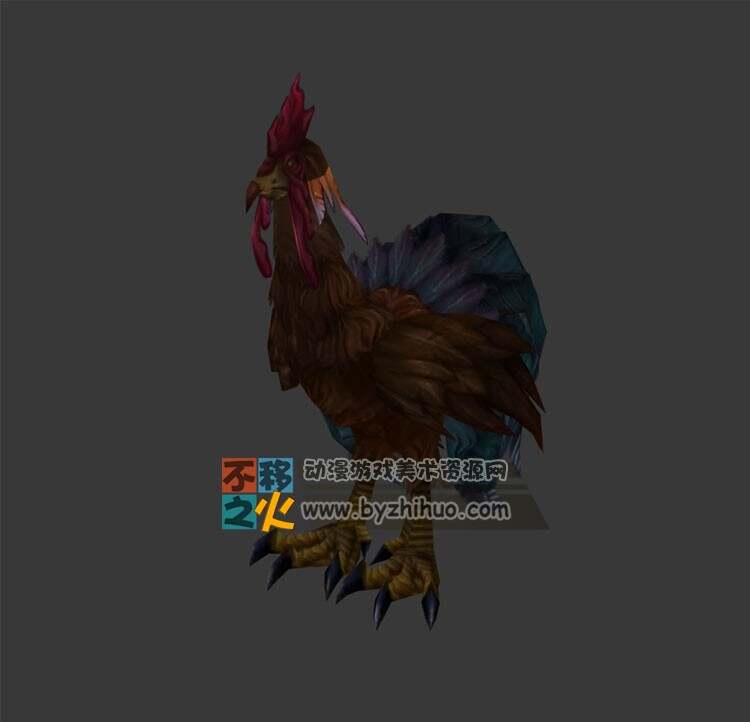 chicken 两只鸡 Max模型