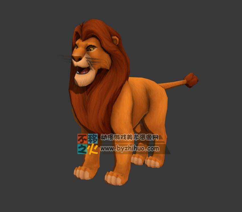 Male lion 雄狮 狮子王Max模型
